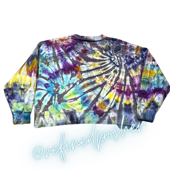 Free People Movement Intercept Pullover size Large NEW White Tie Dye - Picture 5 of 7